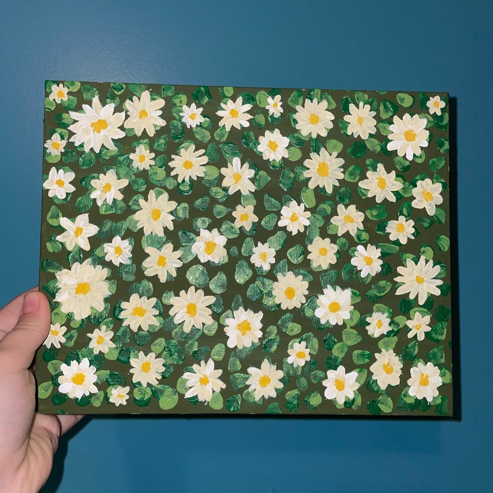 8x10 inch Daisy Painting - Picture 1 of 2